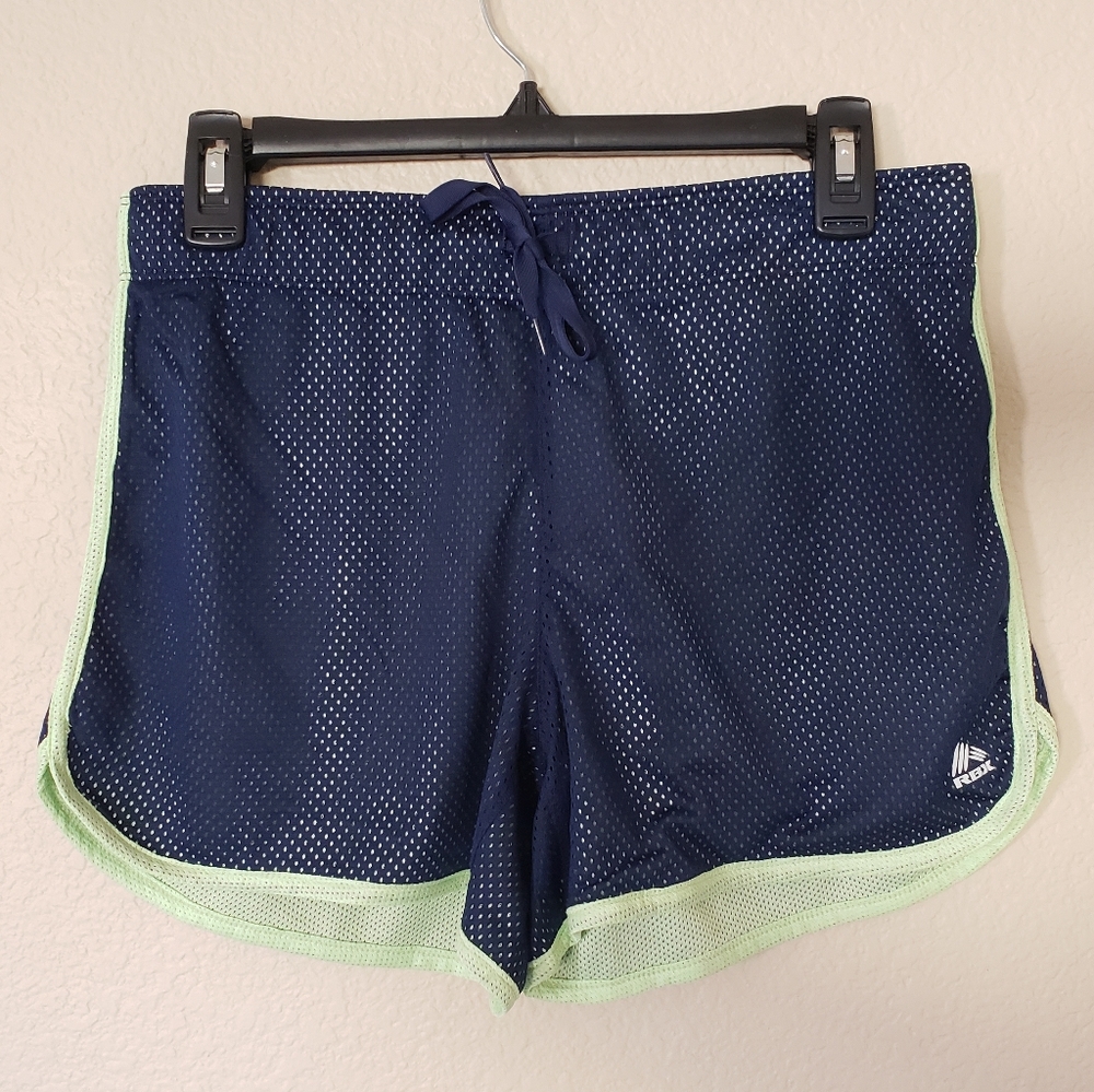 Reebok Running Shorts Mesh Drawstring Elastic Wais